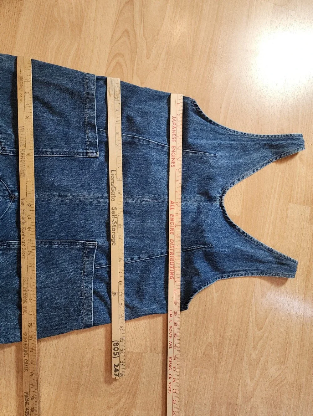 Free People / We The Free High Roller Jumpsuit Denim Jumper Size Medium